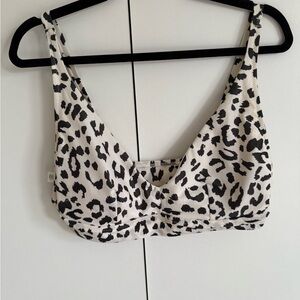 Aerie Leopard Print Women's Bikini Top